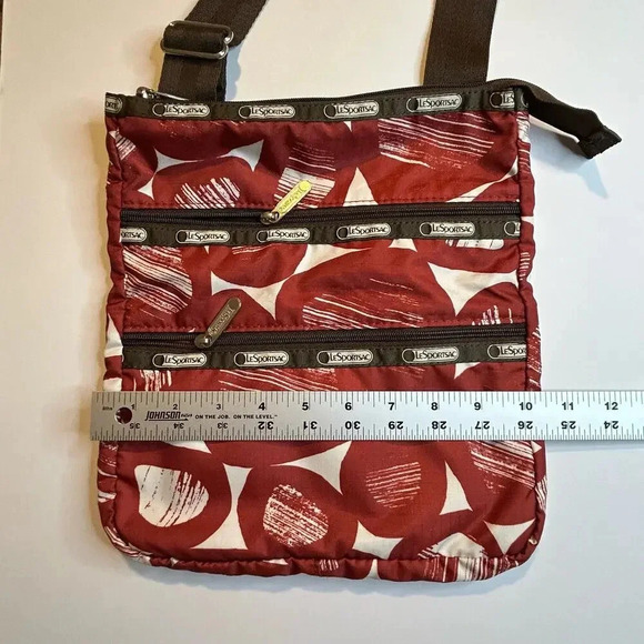Lesportsac brown and rust cross body purse - Picture 6 of 9